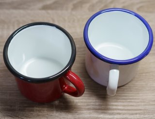 2 Tazas Ibili Esmaltadas Nuevas