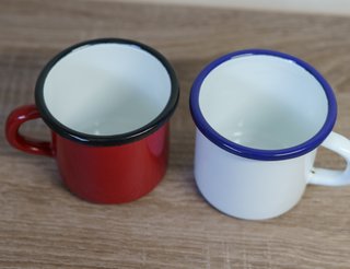 2 Tazas Ibili Esmaltadas Nuevas