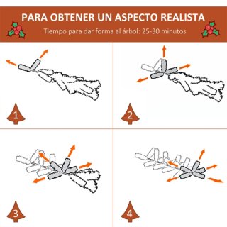 Árbol de Navidad Artificial 180cm