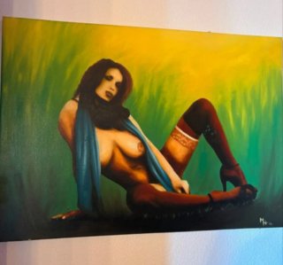 Pintura de mujer sensual