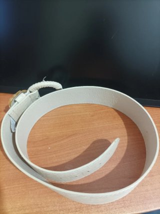 Cintura donna fiore beige