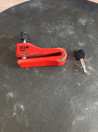 Antirrobo disco moto IFAM rojo