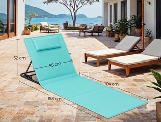 Tumbonas Plegables con Respaldo Ajustable