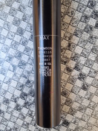 Tija Thomson 31.6 x 410mm Elite Negra