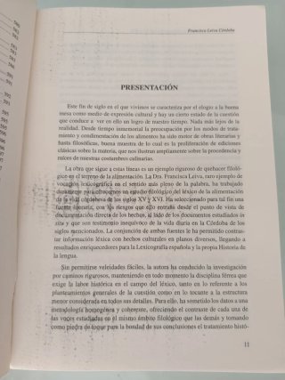 VOCABULARIO CORDOBÉS DE LA ALIMENTACIÓN. Ss XV-XVI