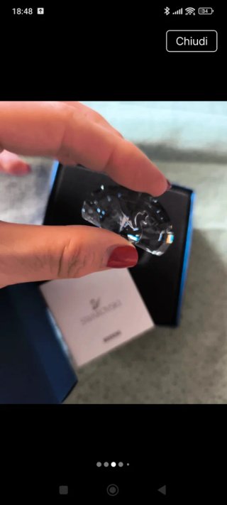 Pavone Swarovski piccolo