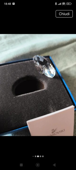 Pavone Swarovski piccolo