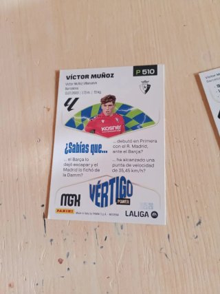 3 Cromos Rookie Víctor Muñoz