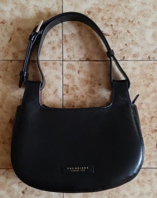 Borsa The Bridge nera in pelle