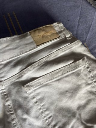 Bermudas vaqueras mujer color blanco
