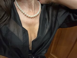 Collar perlas naturales sin cierre Talla L