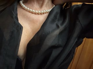 Collar perlas naturales sin cierre Talla L