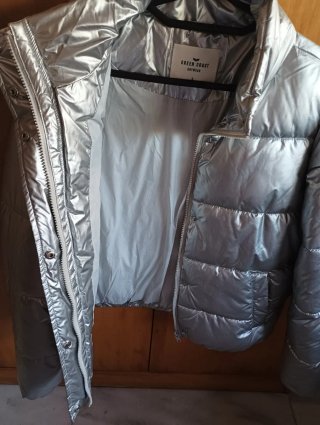 Chaquetón juvenil plateado