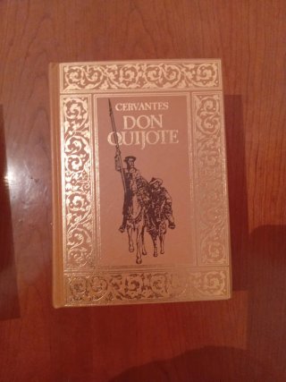 Don quijote edición dorada 2 tomos
