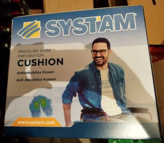 Cojín Antiescaras Negro y Naranja.