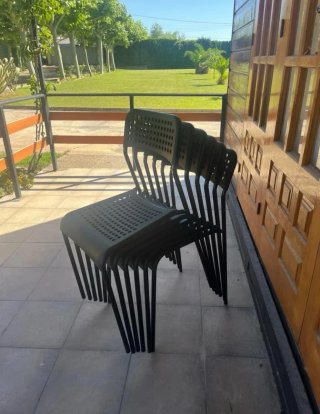 Conjunto 6 sillas negras