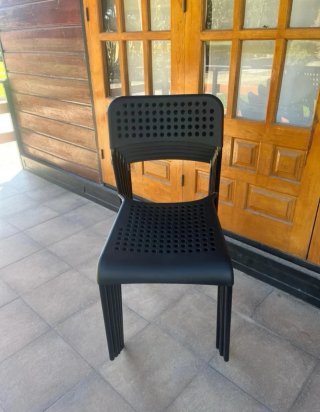Conjunto 6 sillas negras