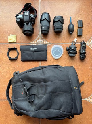 Canon EOS 60D + 3 Objetivos + Filtros ND + Lowepro