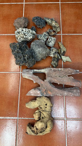 Decorazione Acquario Rocce e Legno
