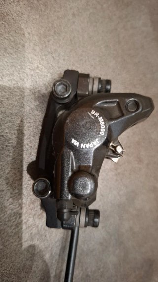 Maneta y pinzas freno delantero Shimano Deore XT