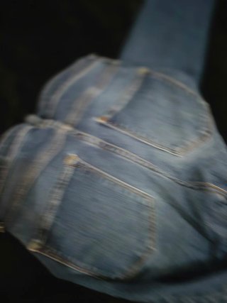 Pantalón pitillo azul
