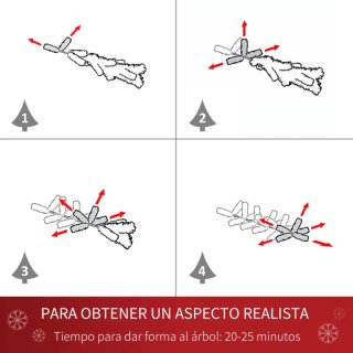 Árbol de Navidad Artificial 180 cm
