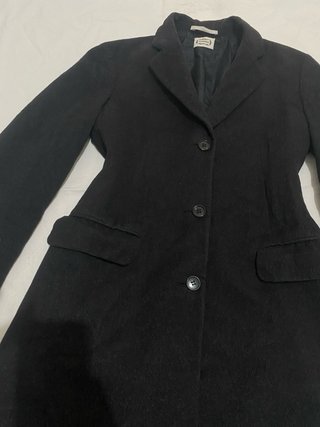 Agnona cappotto lana nero vintage L