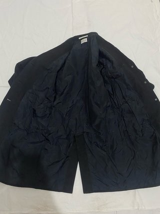 Agnona cappotto lana nero vintage L