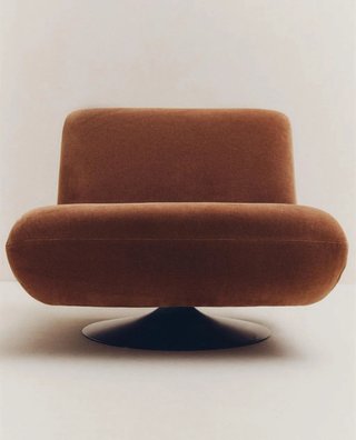 Butaca giratoria Zara Home terciopelo