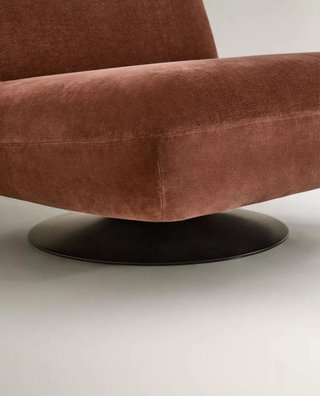 Butaca giratoria Zara Home terciopelo