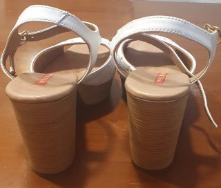 Sandalias tacón blancas Weekend mujer talla 39