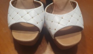 Sandalias tacón blancas Weekend mujer talla 39