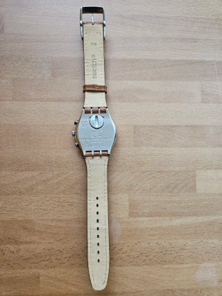 Reloj Swatch Irony Cronógrafo Marrón/Plata