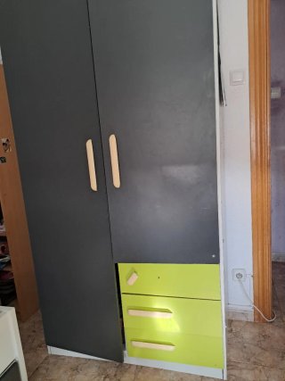 Cama nido juvenil con armario