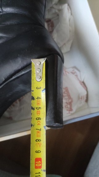 Botas altas Hispanitas piel negras tacón