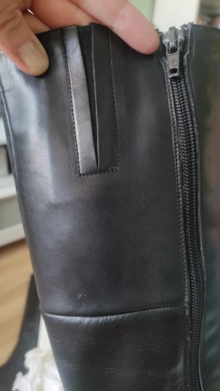 Botas altas Hispanitas piel negras tacón