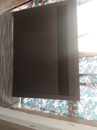 Cabecero 150cm Madera  y mesa de noche
