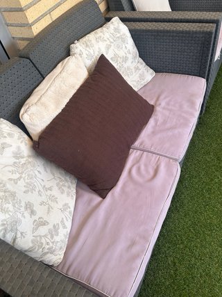Conjunto terraza exterior ratán