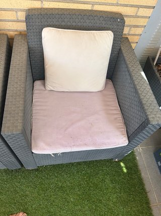 Conjunto terraza exterior ratán