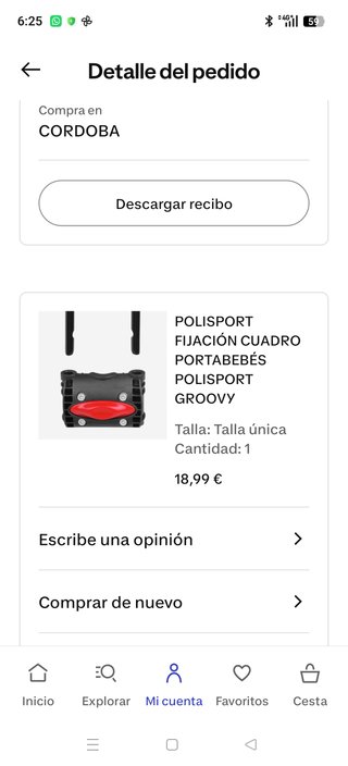 Silla Portabebés Bicicleta ELOPS 100 + Fijación