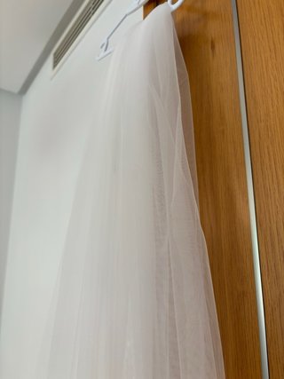 Velo de novia con peineta