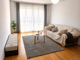 Alfombra salón pelo largo gris 160x230