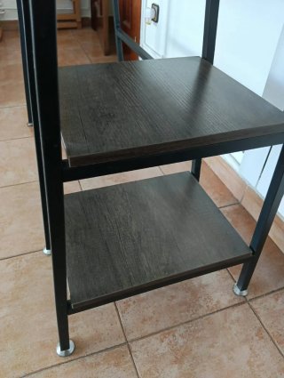Escritorio Sklum industrial de madera y metal