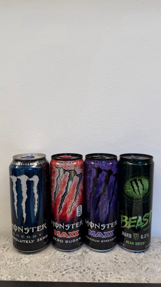 Monster latas canettes collezione VUOTE