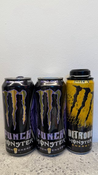 Monster latas canettes collezione VUOTE