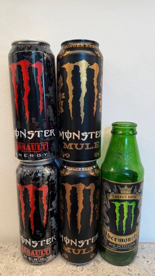 Monster latas canettes collezione VUOTE