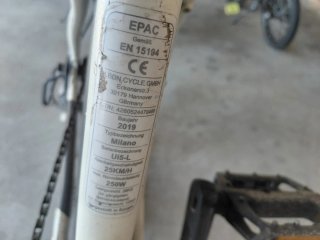 Bicicleta NCM Milano 28 Trekking E-Bike 48V