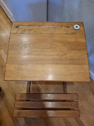 Pupitre infantil madera con banco