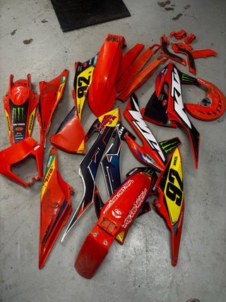 Tapas KTM Enduro/Motocross Naranja/Rojo