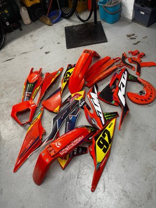 Tapas KTM Enduro/Motocross Naranja/Rojo